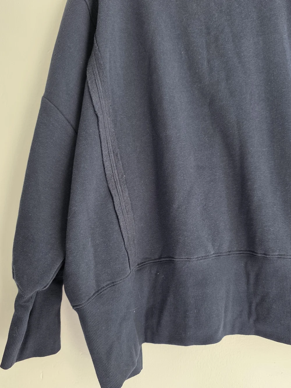 Navy V-Neck Graphic Sweater - New York Print NWT.